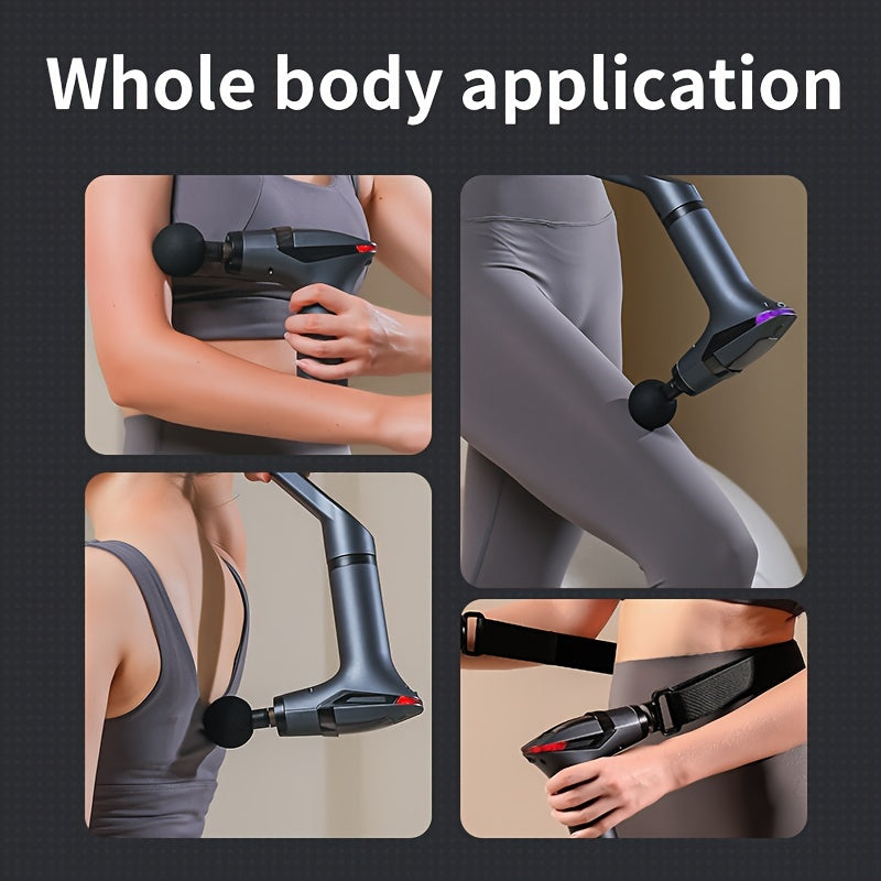 Split Stretch Fascia Gun Multi-Functional Detachable Handle Body Massager