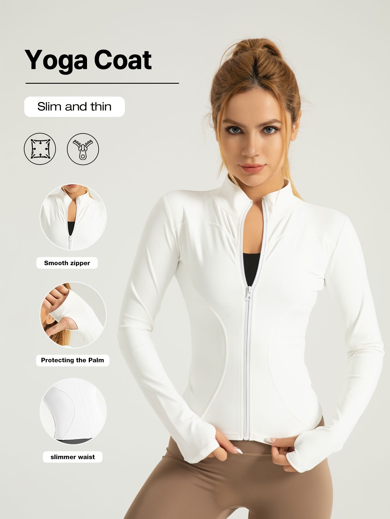 Women's High-Stretch Quick-Dry Yoga Jacket