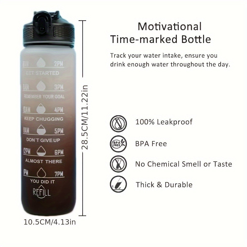 1000ml/33.81oz Simple Large Capacity Plastic Water Bottle