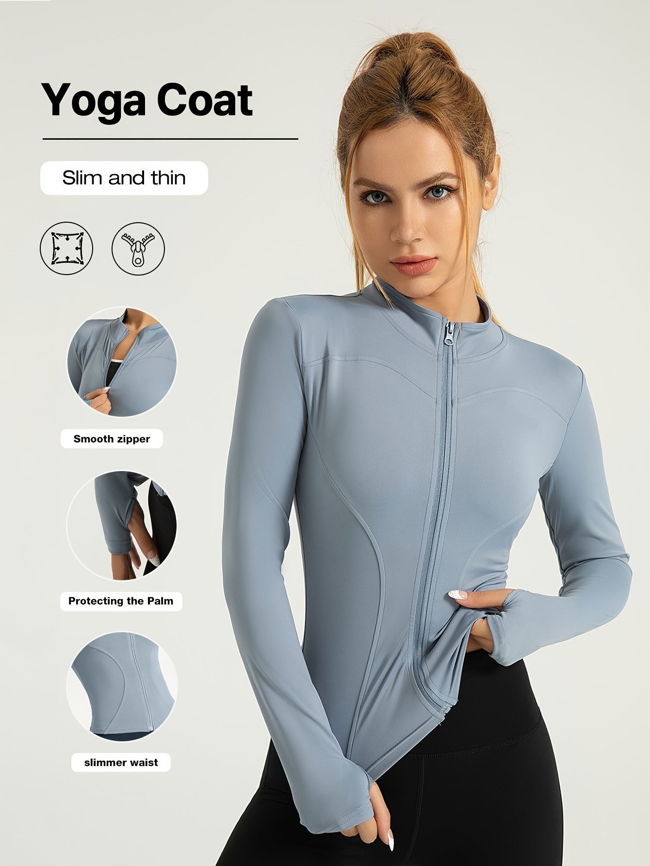 Women's High-Stretch Quick-Dry Yoga Jacket