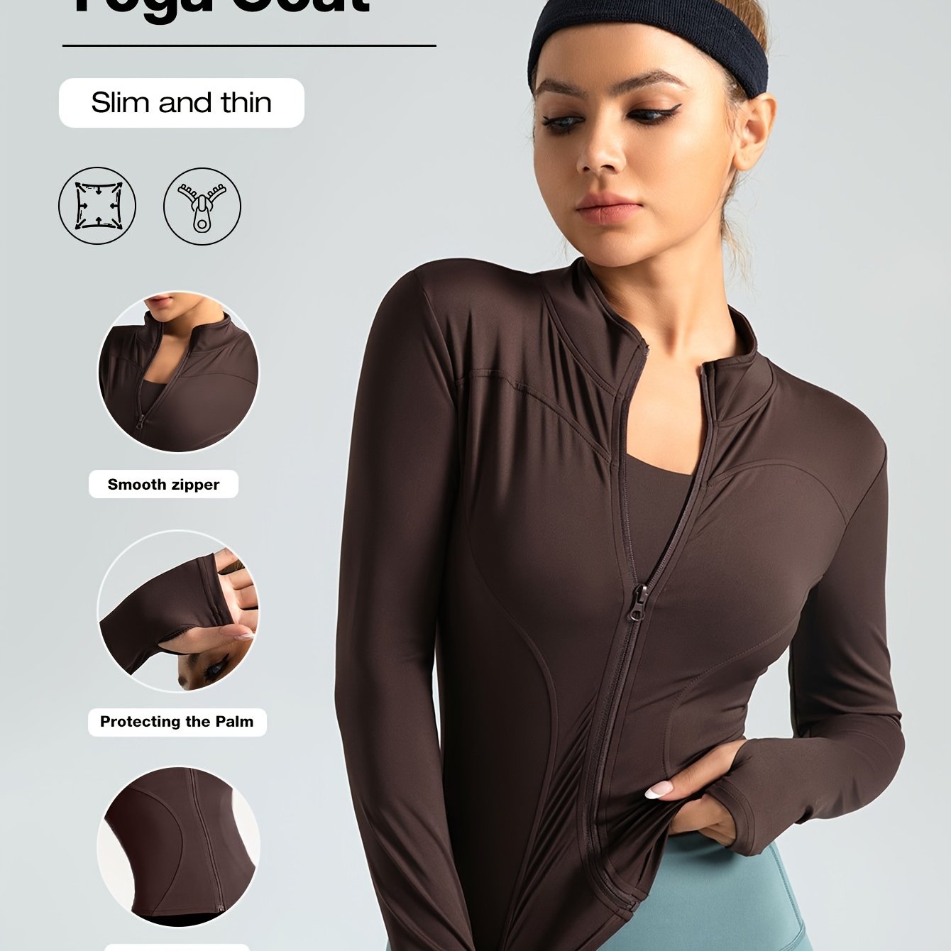 Women's High-Stretch Quick-Dry Yoga Jacket