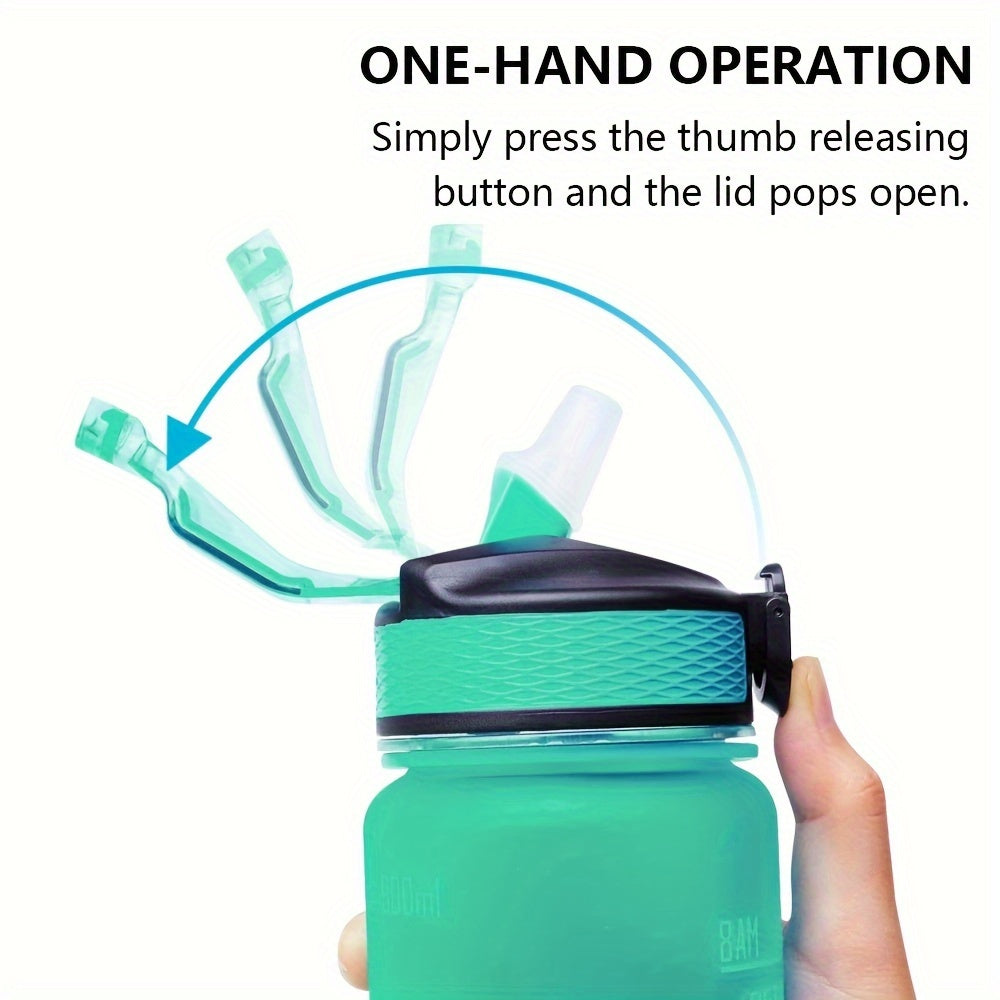 1000ml/33.81oz Simple Large Capacity Plastic Water Bottle