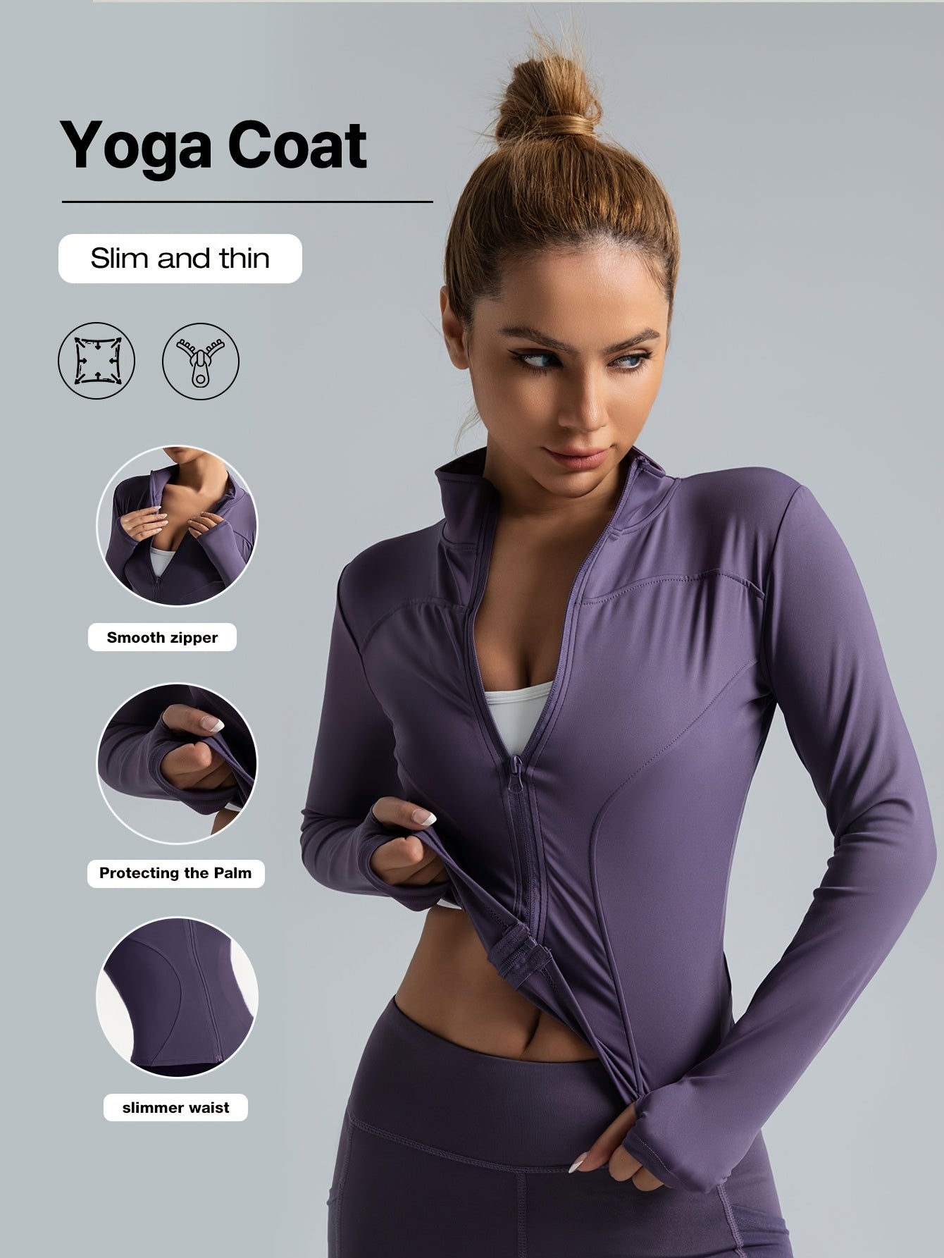 Women's High-Stretch Quick-Dry Yoga Jacket