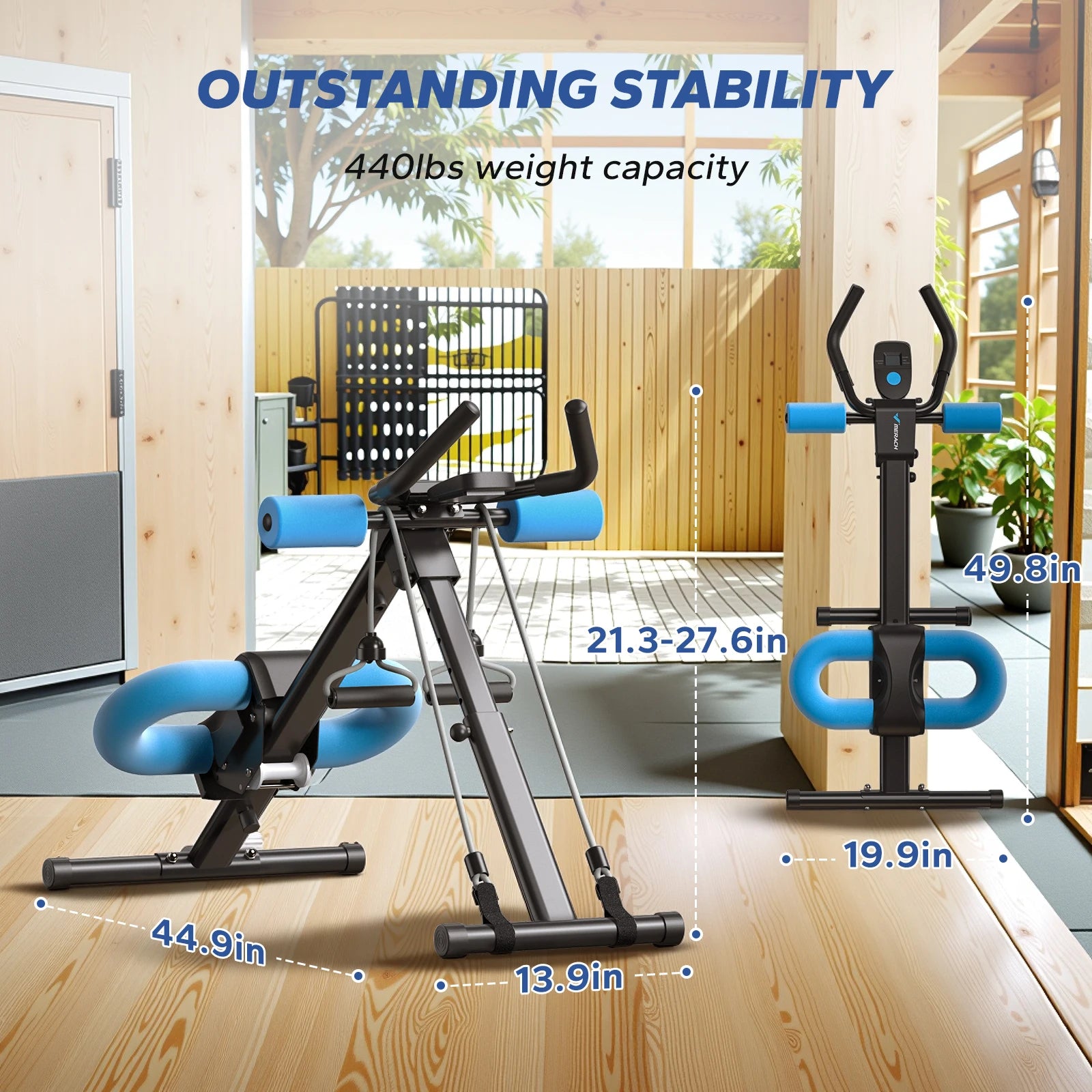 MERACH Ab Machine Adjustable Trainer