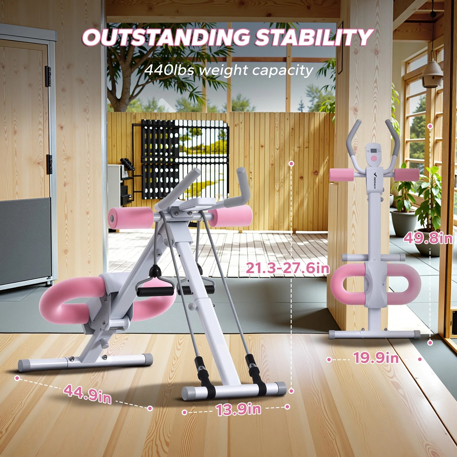 MERACH Ab Machine Adjustable Trainer