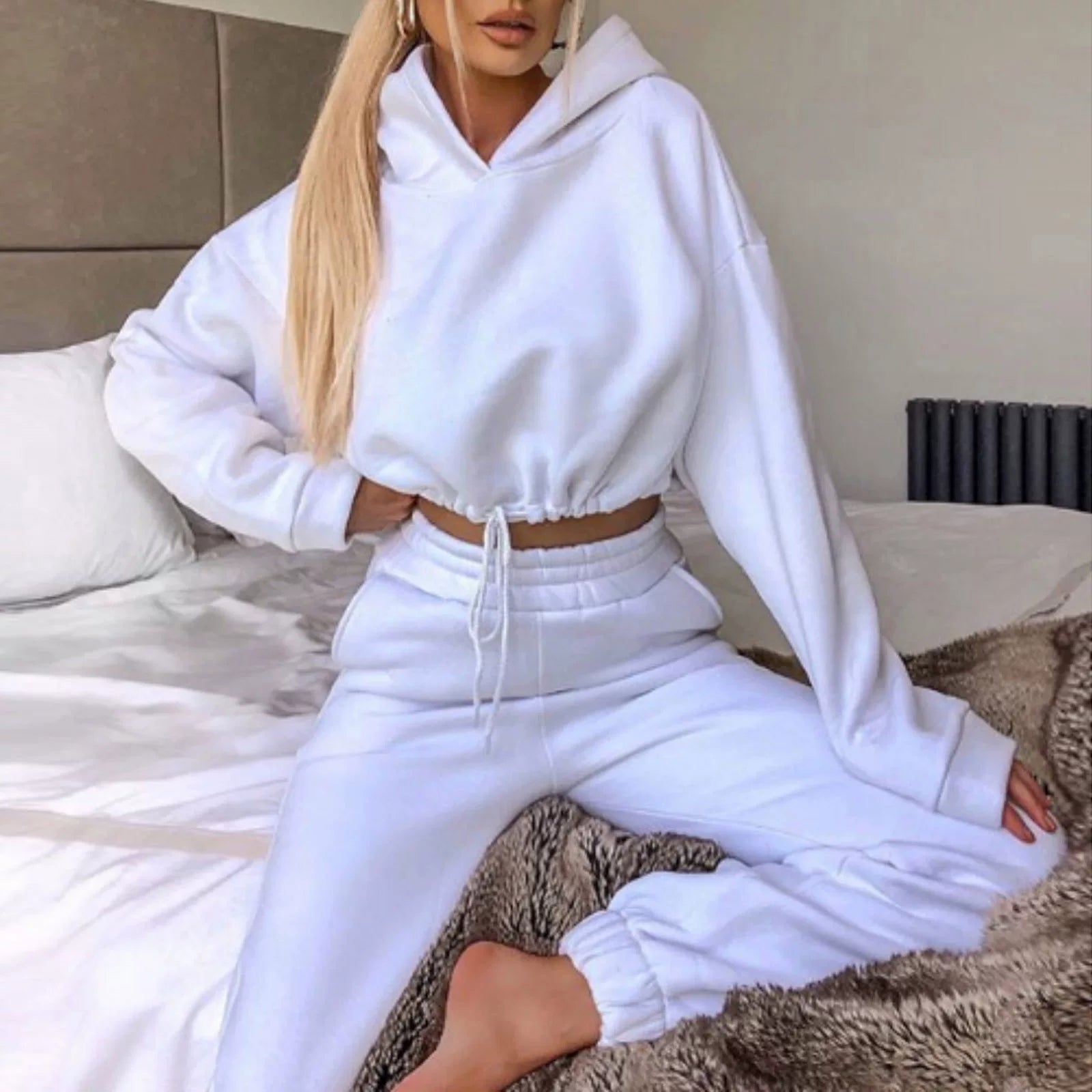 Long-Sleeve Sports Casual Suit Two-Piece Set