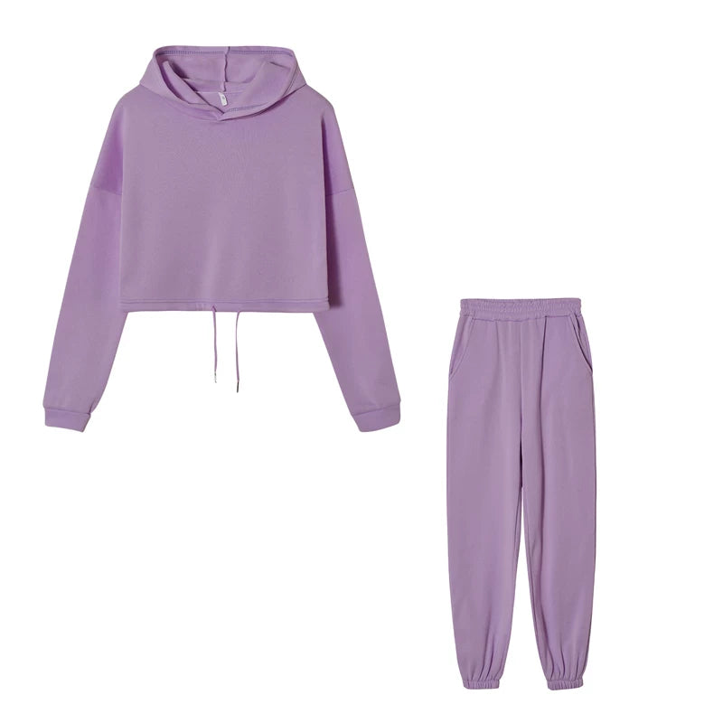 Long-Sleeve Sports Casual Suit Two-Piece Set