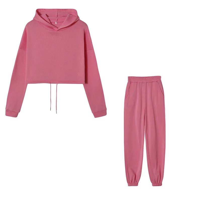 Long-Sleeve Sports Casual Suit Two-Piece Set