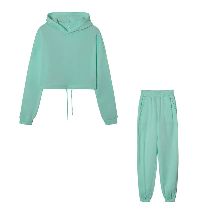 Long-Sleeve Sports Casual Suit Two-Piece Set