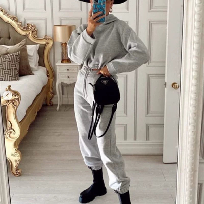 Long-Sleeve Sports Casual Suit Two-Piece Set