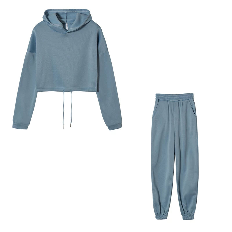Long-Sleeve Sports Casual Suit Two-Piece Set