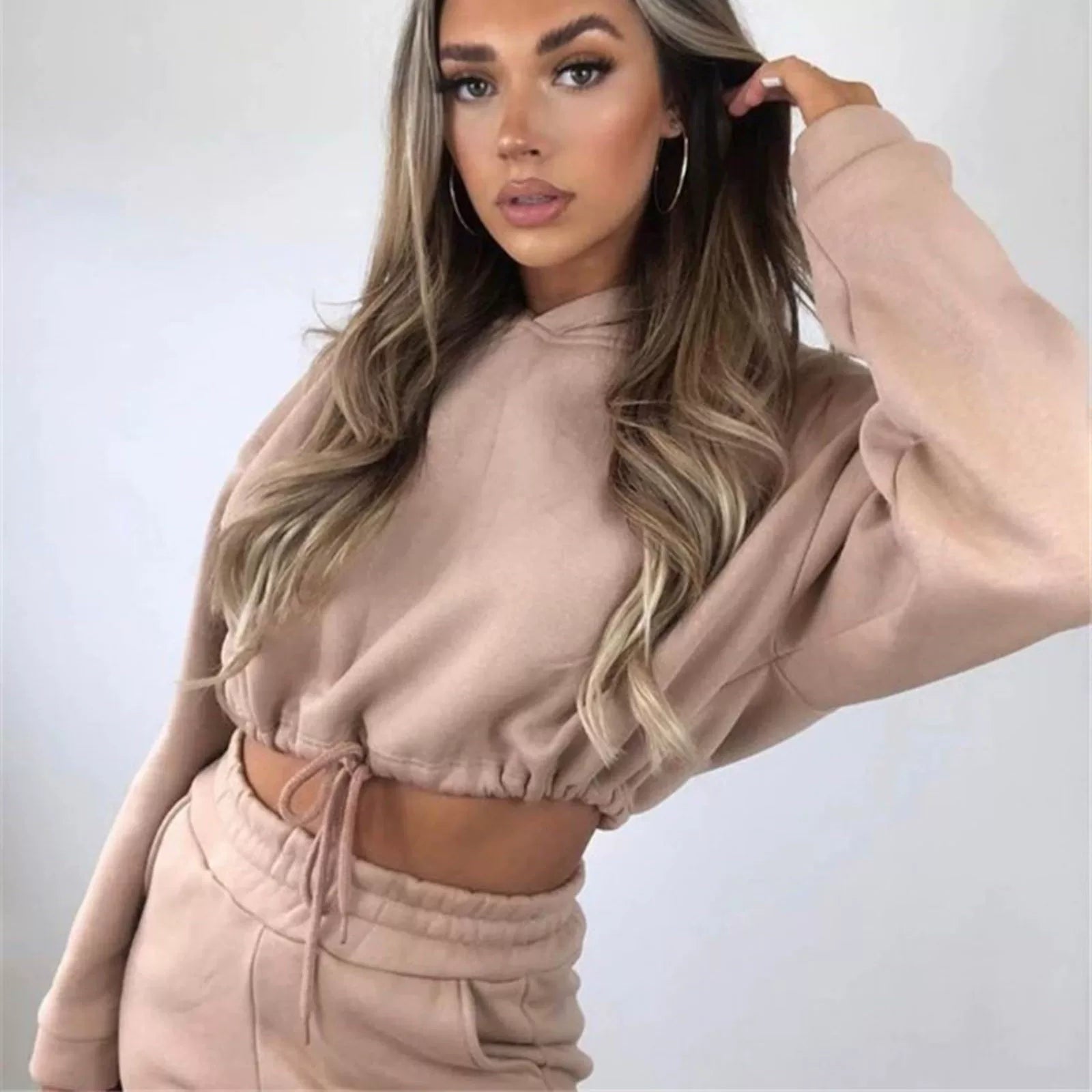 Long-Sleeve Sports Casual Suit Two-Piece Set
