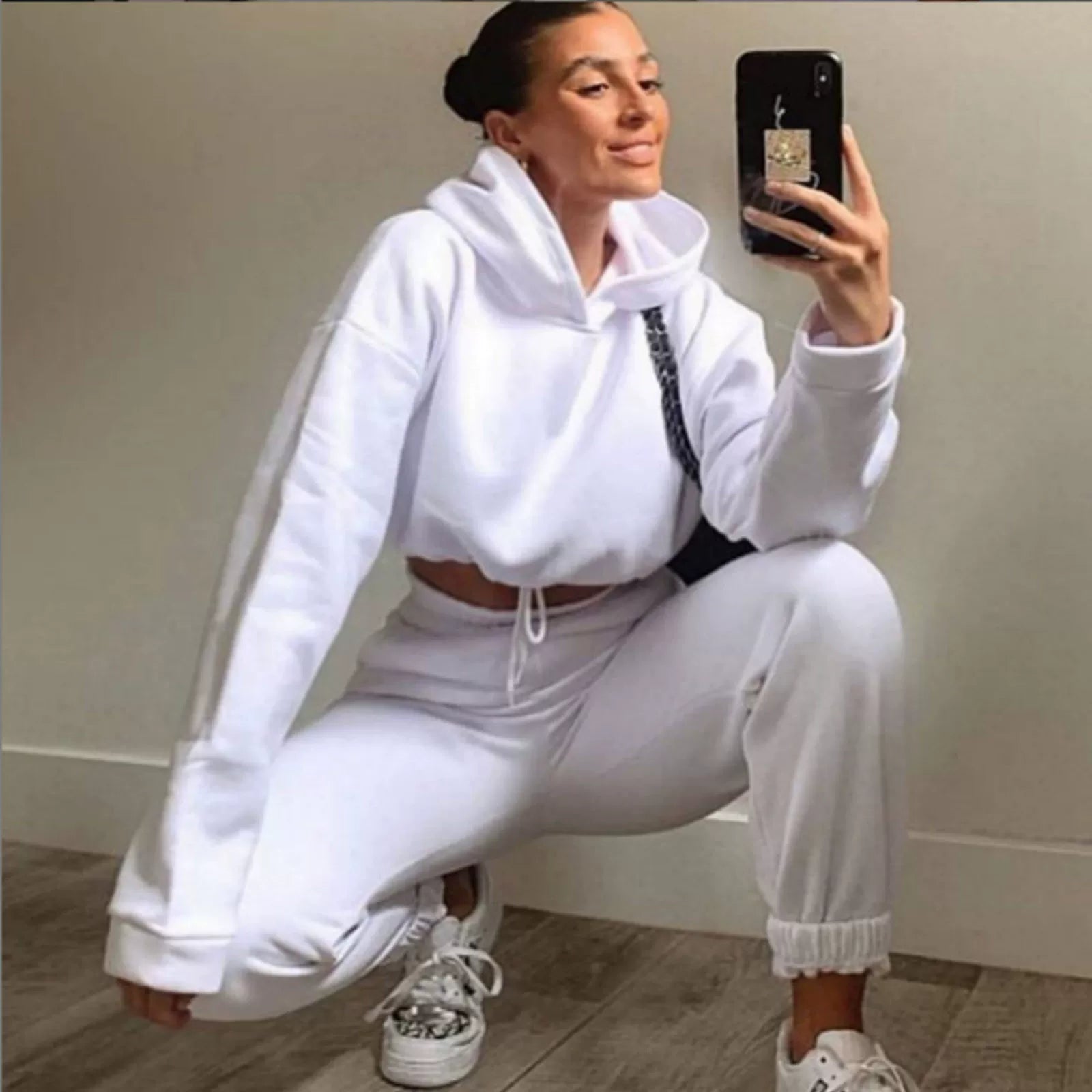 Long-Sleeve Sports Casual Suit Two-Piece Set