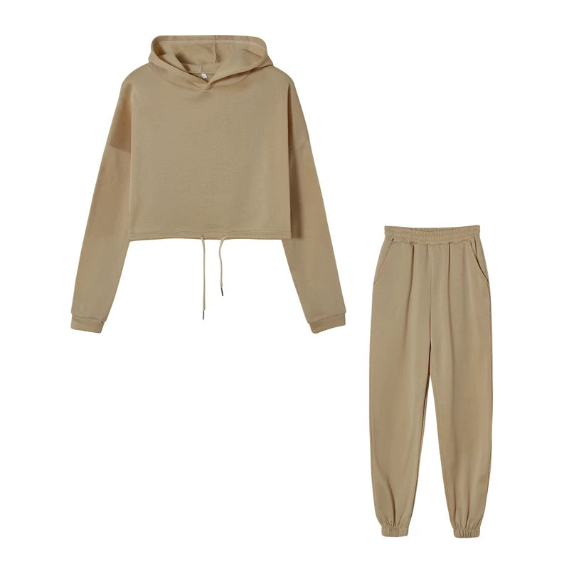 Long-Sleeve Sports Casual Suit Two-Piece Set