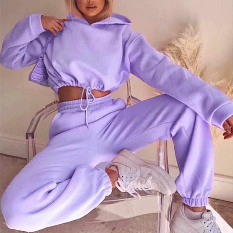 Long-Sleeve Sports Casual Suit Two-Piece Set