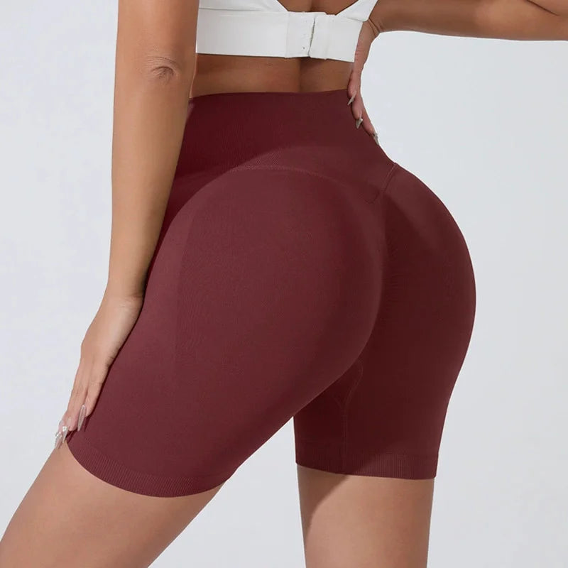 Peach Hip Lifting Sports Shorts for Women