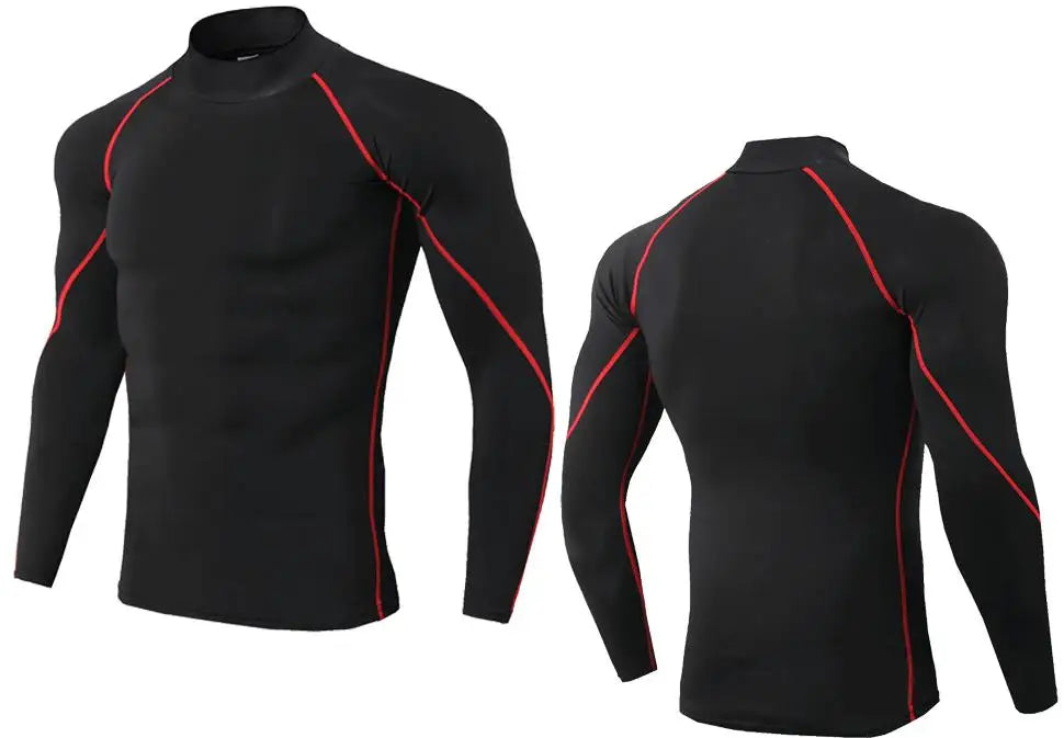 Ultra Soft Compression High Collar Man Tops