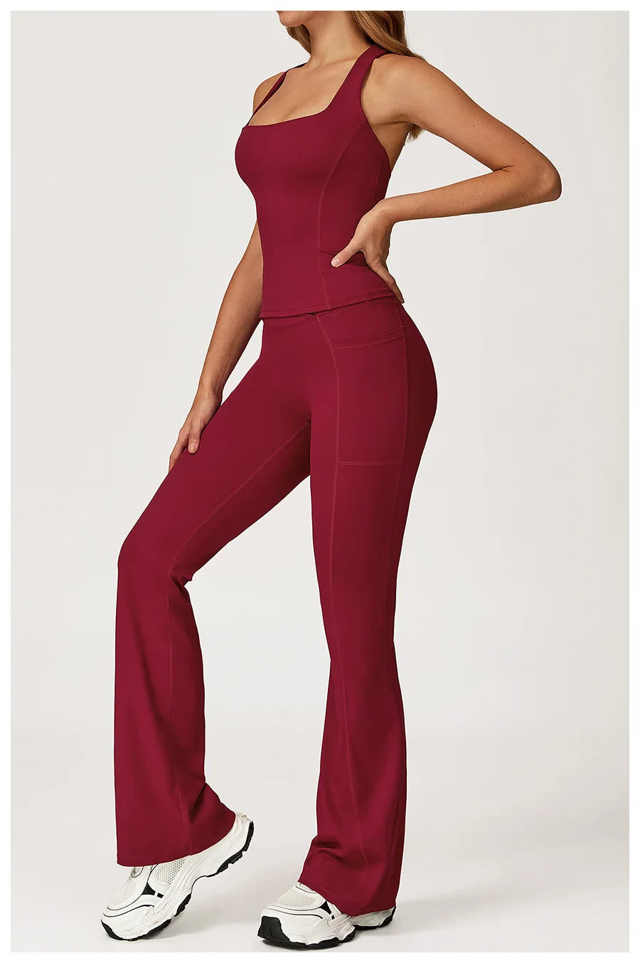 Yoga Set 2 Pieces Workout Outfits Fitness Sportswear