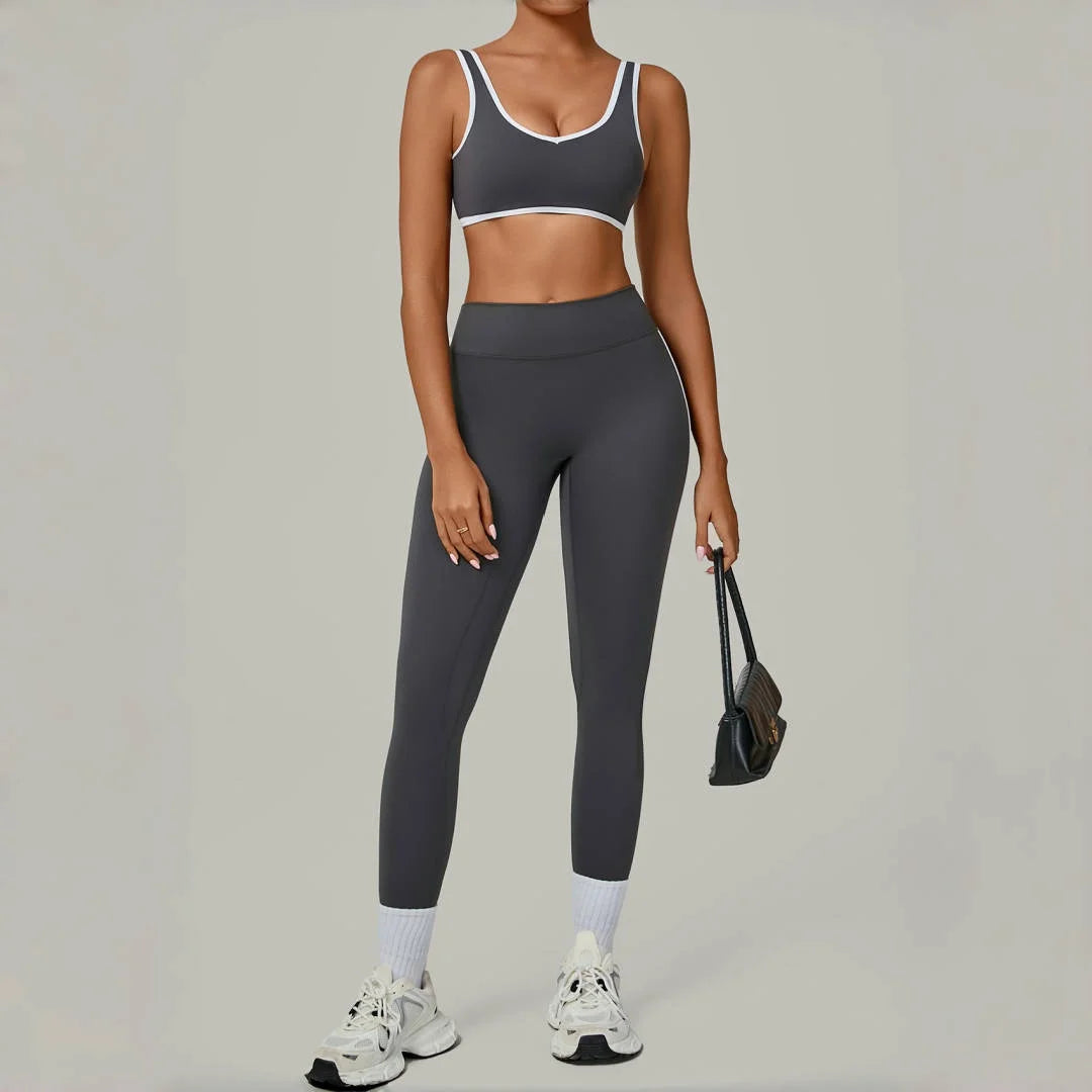Women's Tight High Waist Peach Hip Yoga Set