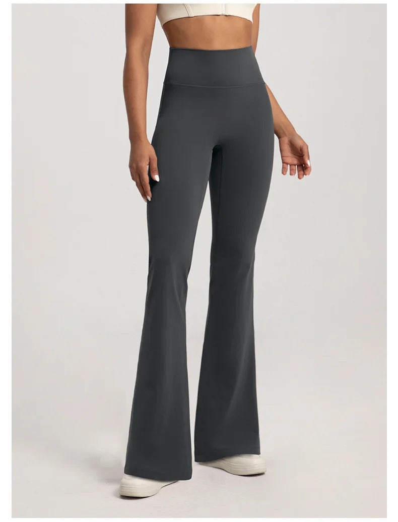 Naked High-Waisted Bell-Bottom Pants