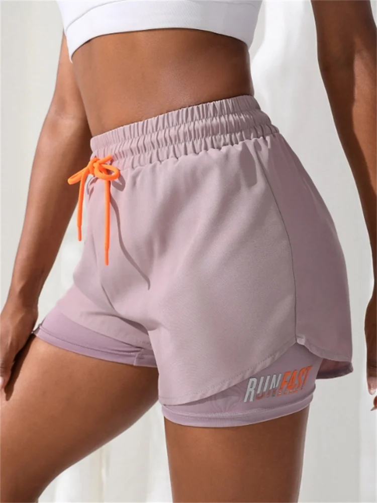 Women's High Rise Yoga Shorts with Elastic Proximity Control