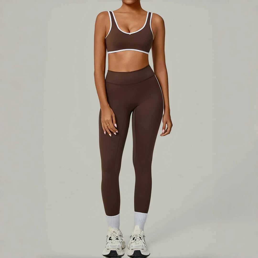 Women's Tight High Waist Peach Hip Yoga Set