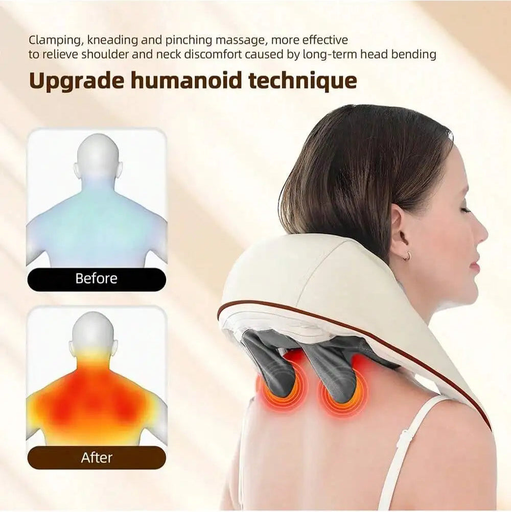 Rouleau de massage manuel en bois