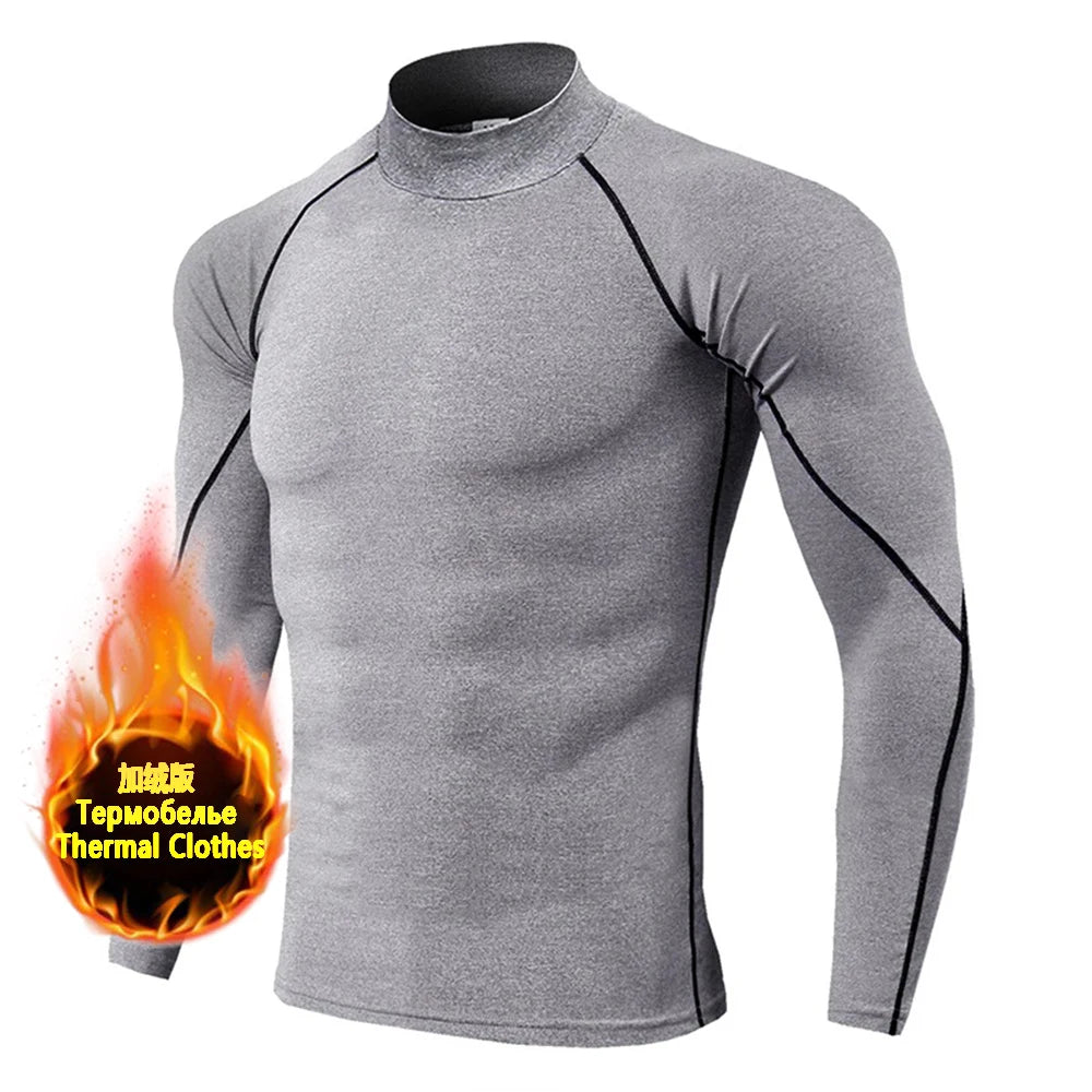 Ultra Soft Compression High Collar Man Tops
