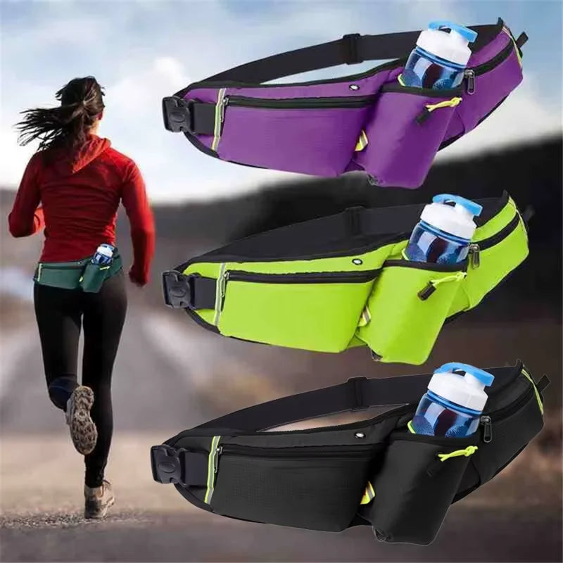 Running Waist Bag with Water Bottle Holder