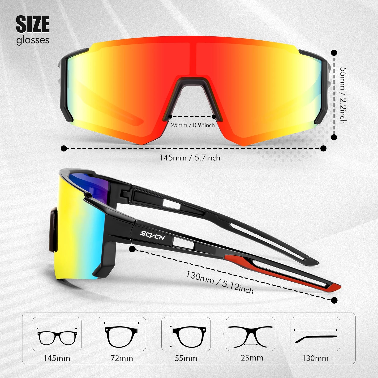 SCVCN New Outdoor Cycling Sunglasses