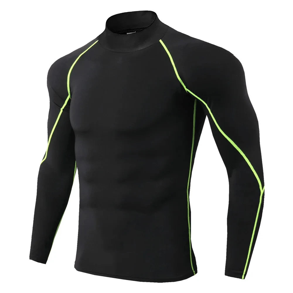 Ultra Soft Compression High Collar Man Tops