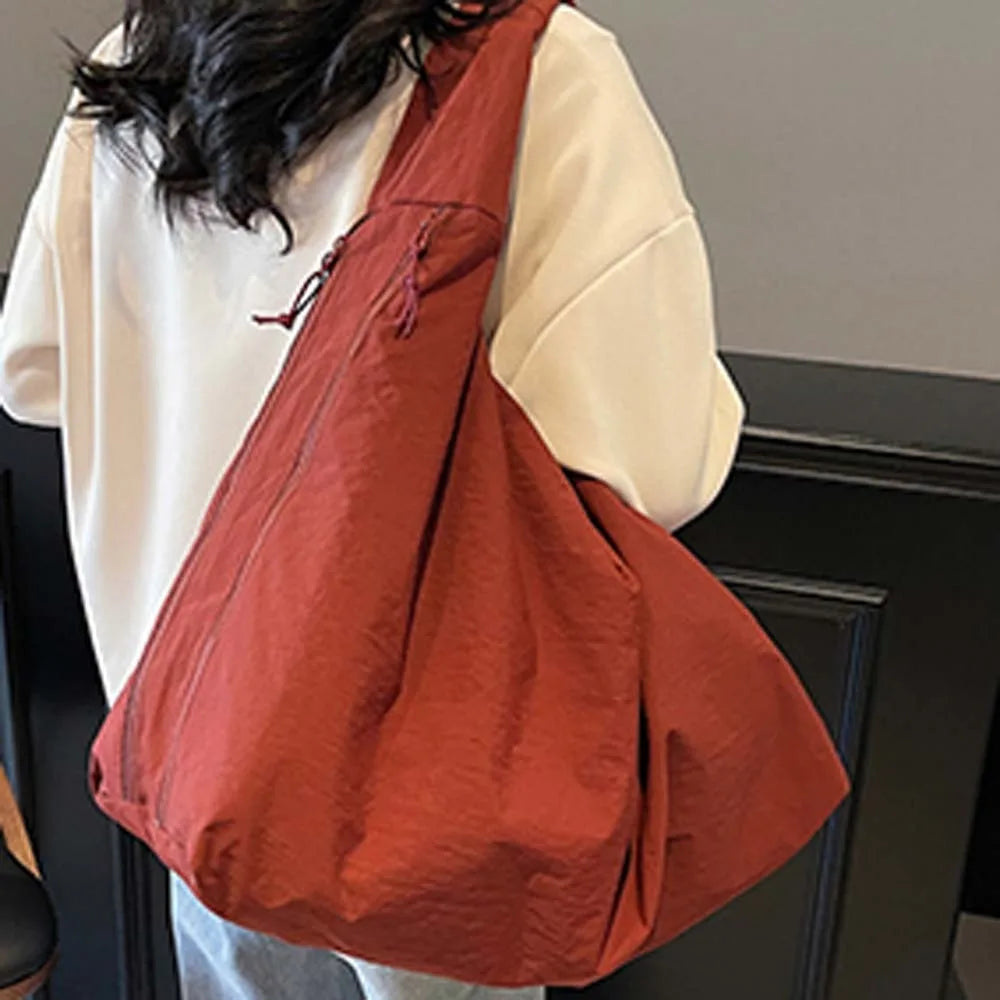 Casual Nylon Multi-Pocket Japanese-Style Tote