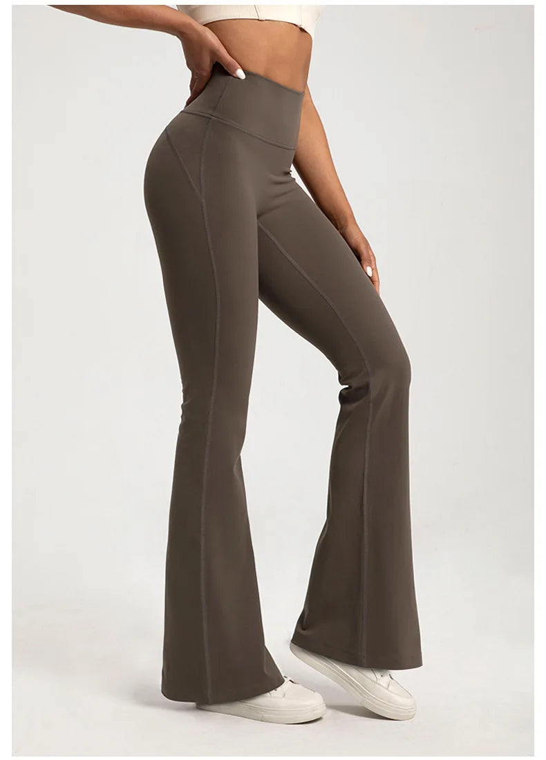 Naked High-Waisted Bell-Bottom Pants