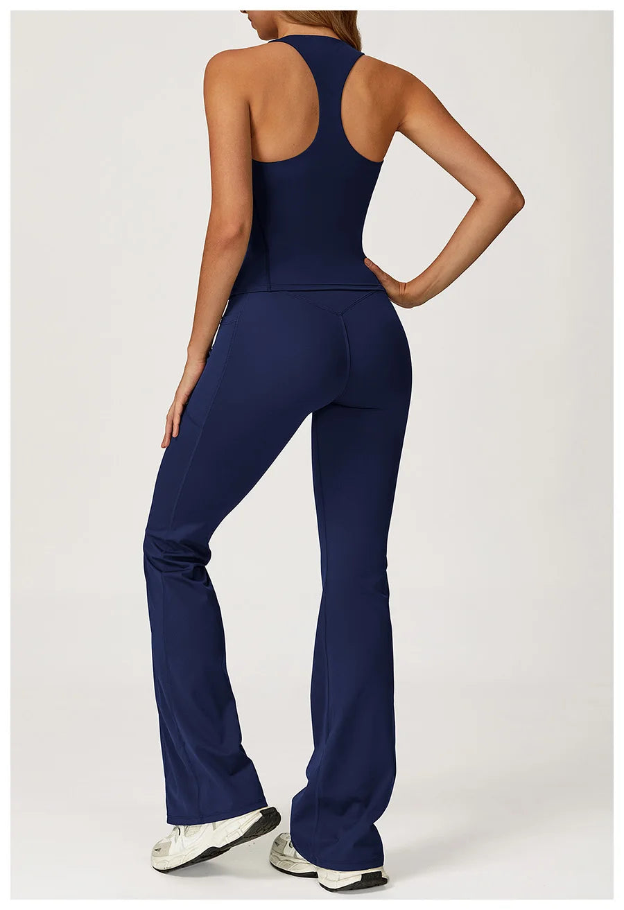 Yoga Set 2 Pieces Workout Outfits Fitness Sportswear