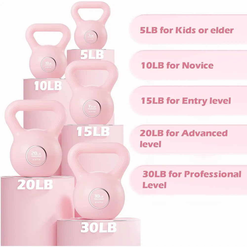 Pink Kettlebell Strength Training Set