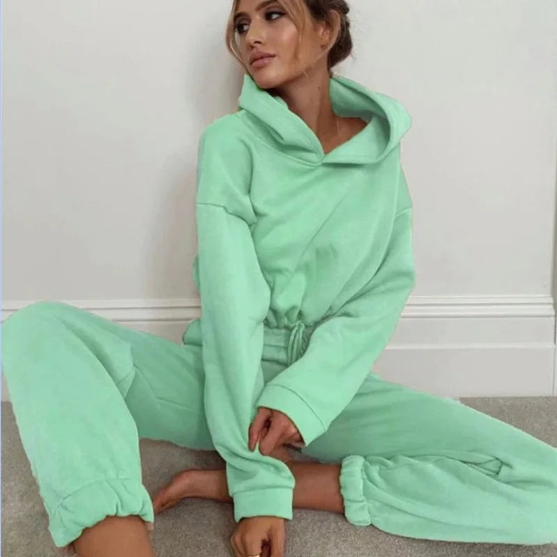 Long-Sleeve Sports Casual Suit Two-Piece Set