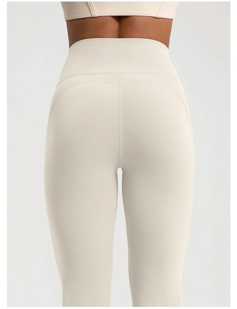 Naked High-Waisted Bell-Bottom Pants