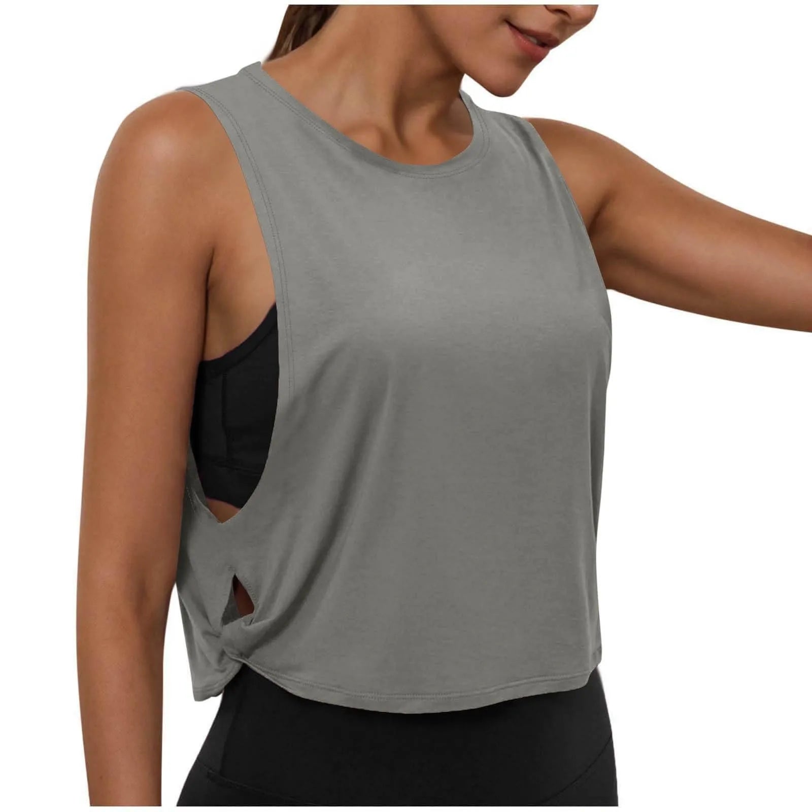 Women’s Sleeveless Yoga Crop Tank Top