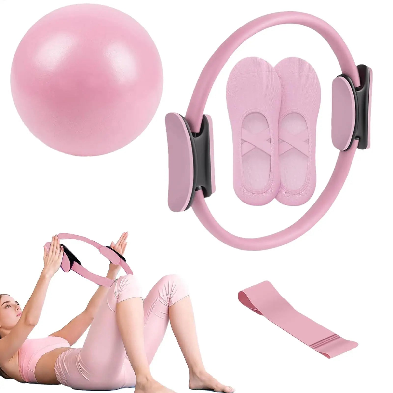 Pilates Ball and Ring Set