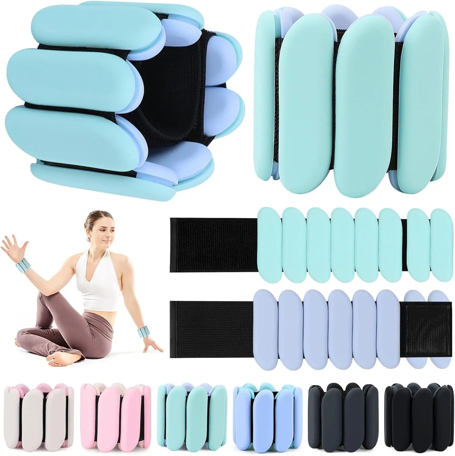 Adjustable Silicone Wrist & Ankle Weights