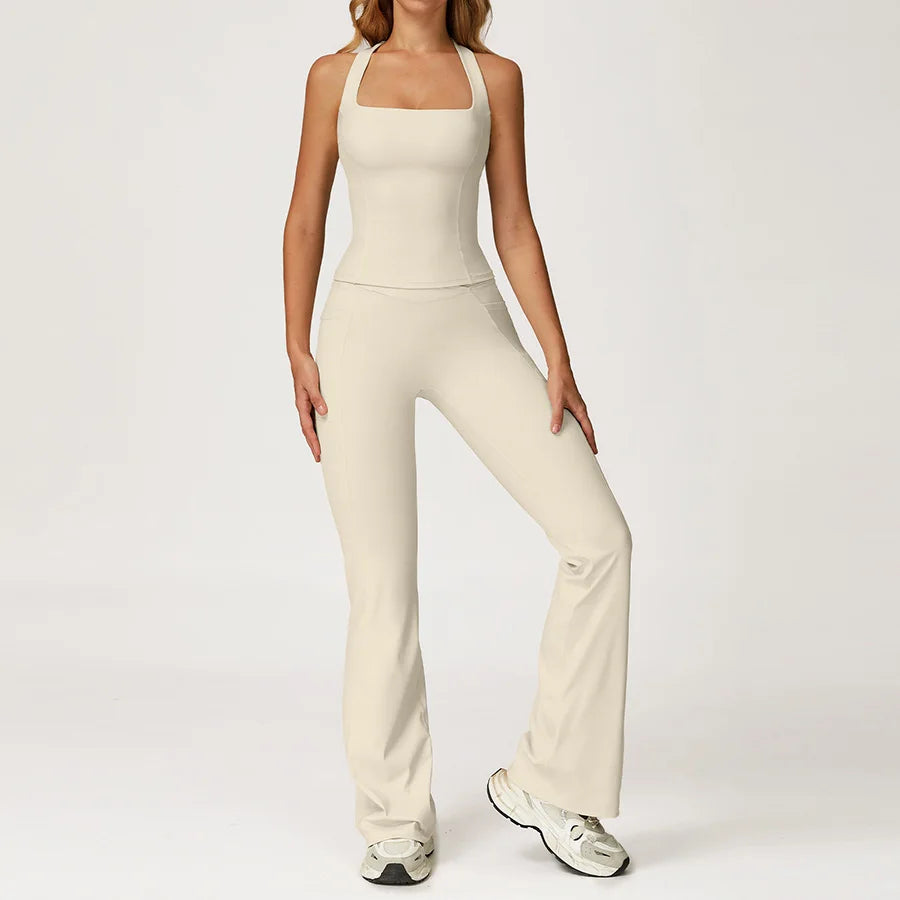 Yoga Set 2 Pieces Workout Outfits Fitness Sportswear