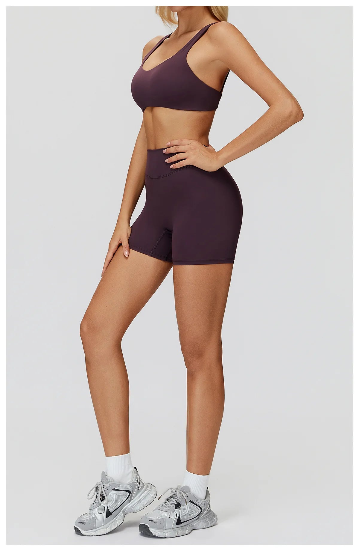 2PCS Yoga Set Women Quick Dry Gym Clothes