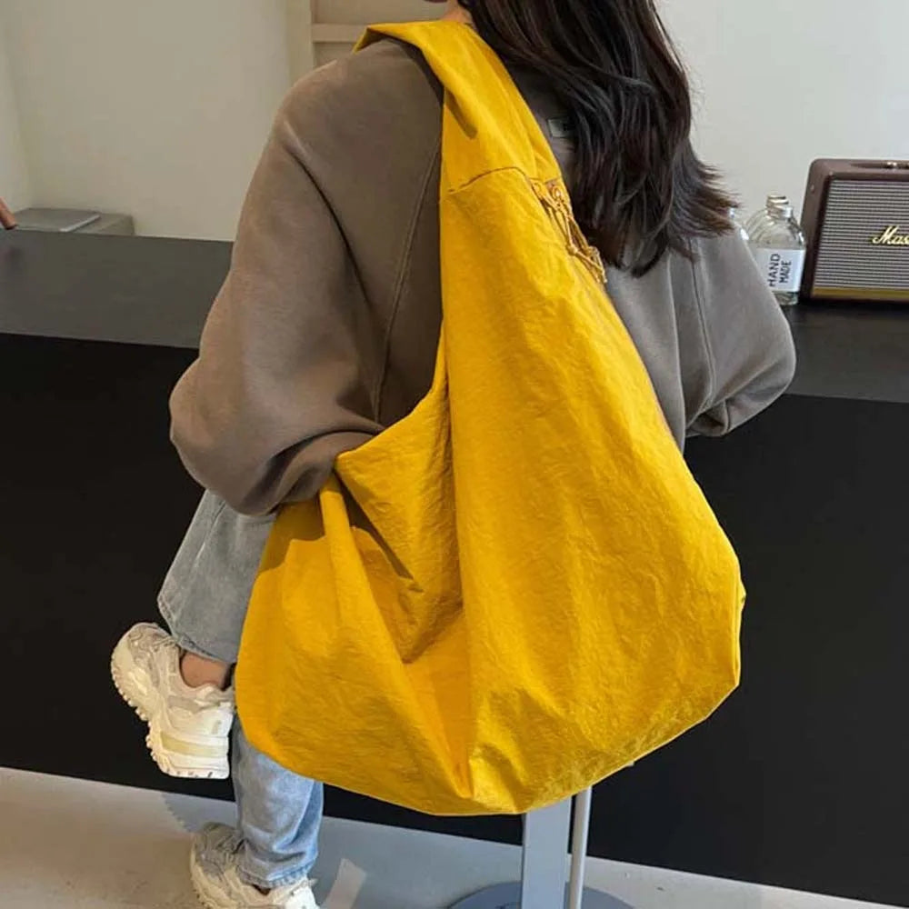 Casual Nylon Multi-Pocket Japanese-Style Tote