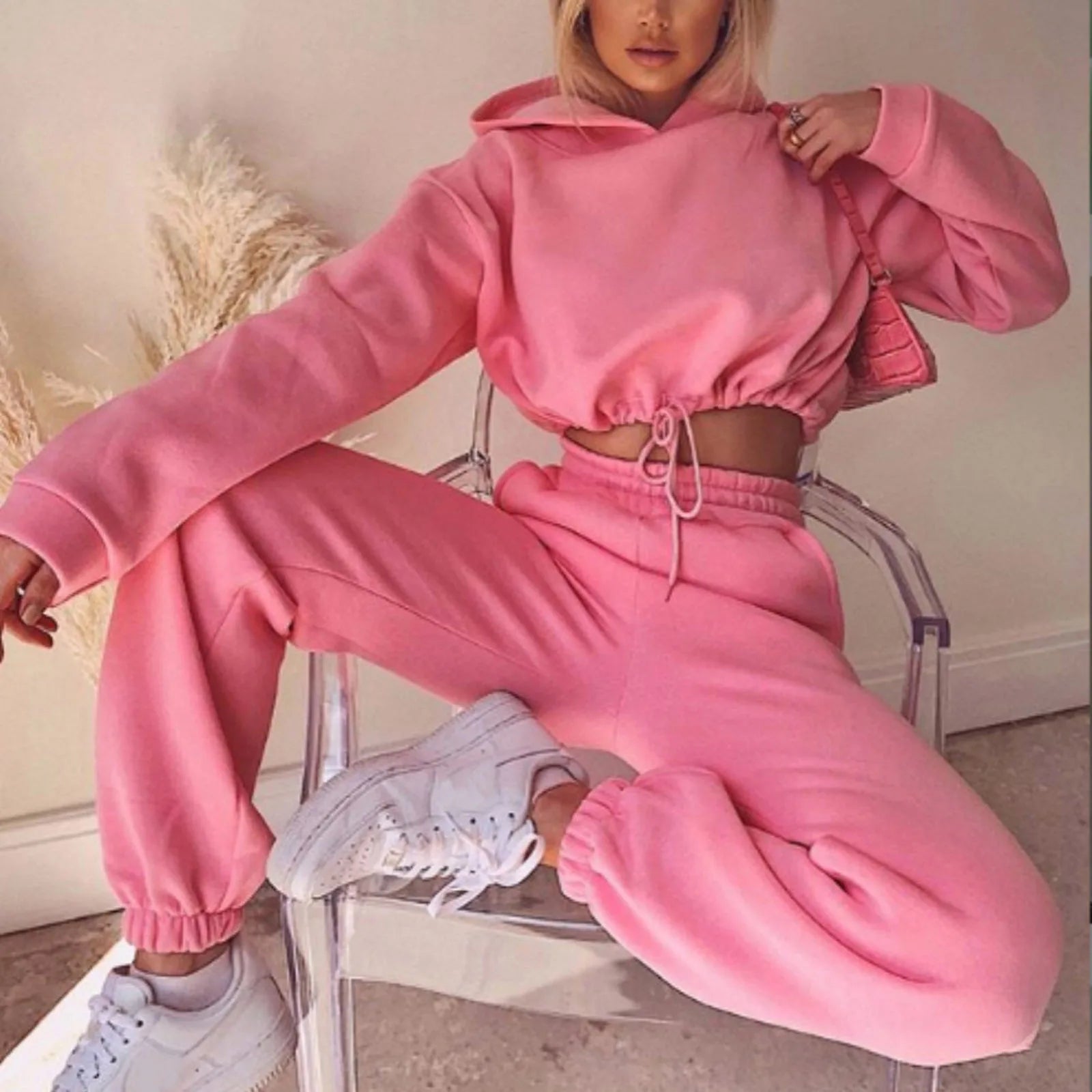 Long-Sleeve Sports Casual Suit Two-Piece Set