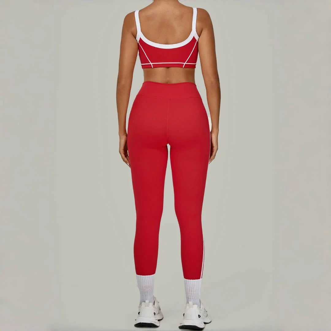 Women's Tight High Waist Peach Hip Yoga Set
