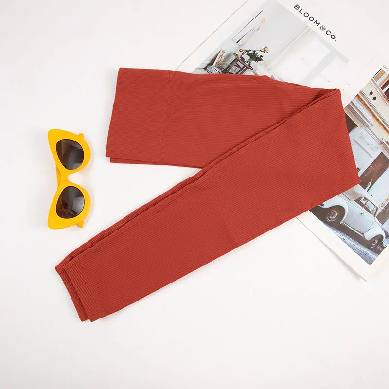 CHRLEISURE Seamless Sports Set (Long tight)