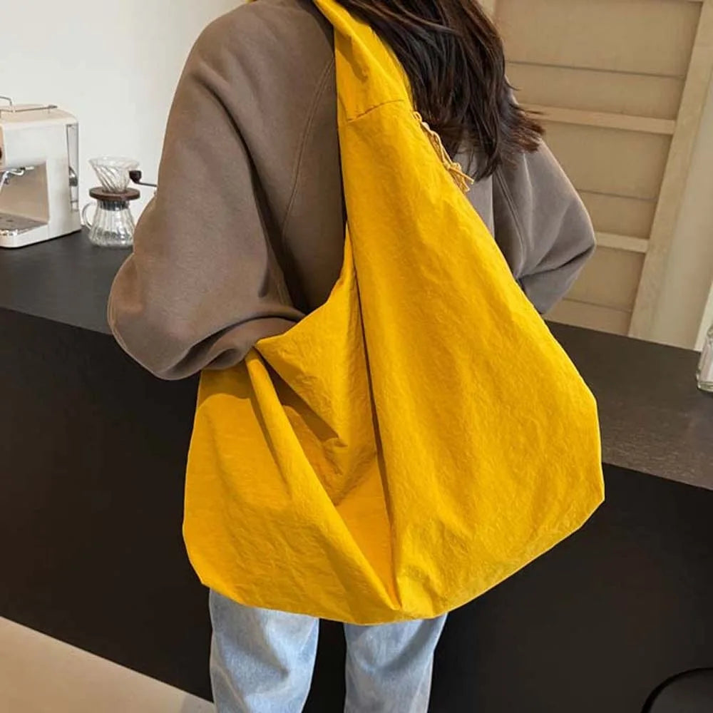 Casual Nylon Multi-Pocket Japanese-Style Tote