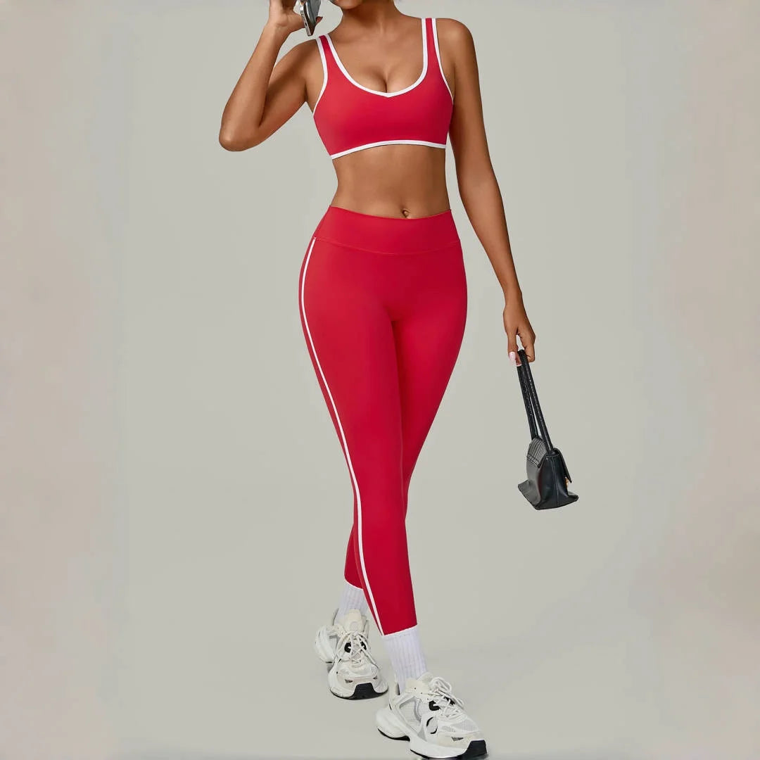 Women's Tight High Waist Peach Hip Yoga Set