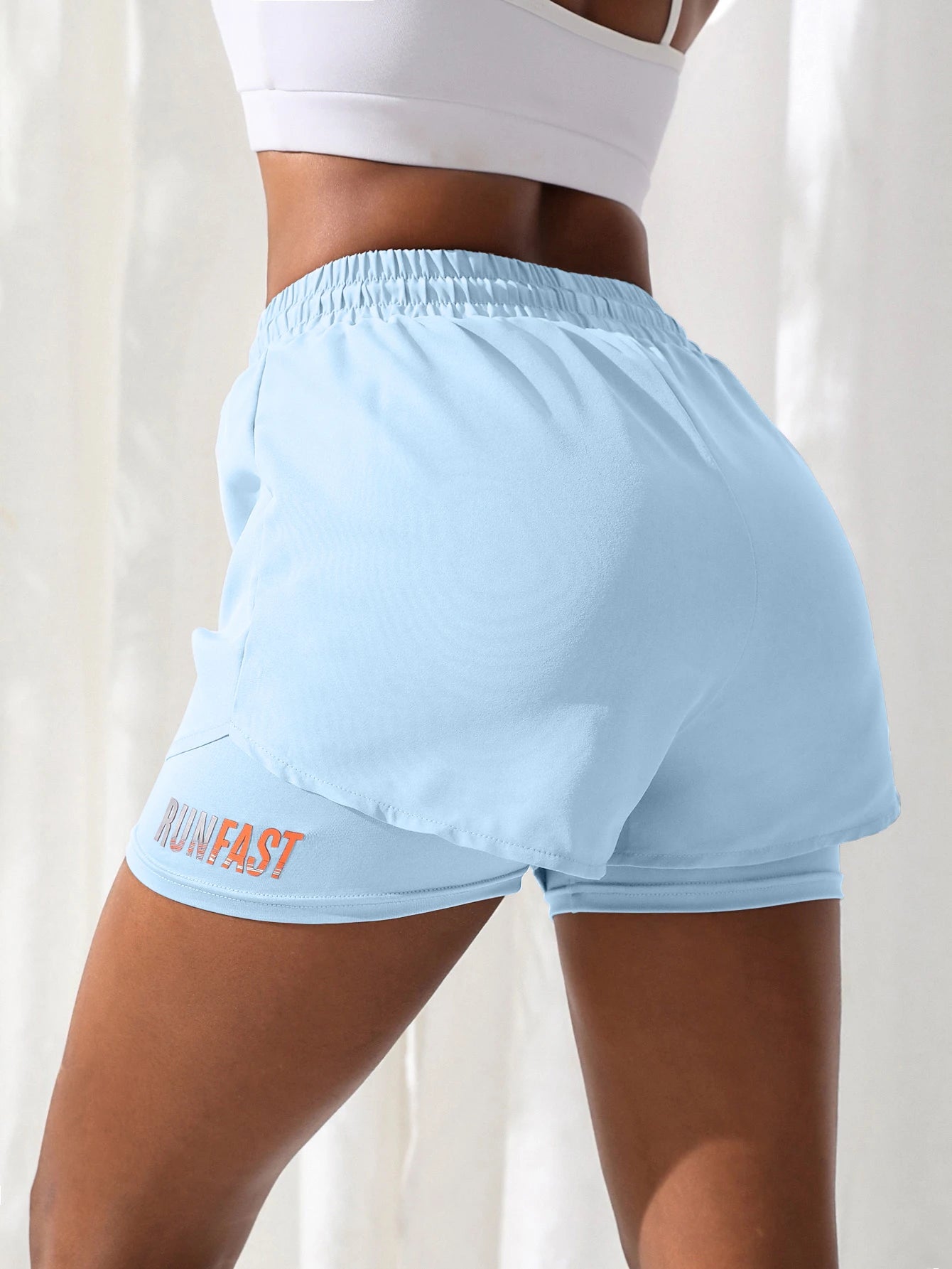 Women's High Rise Yoga Shorts with Elastic Proximity Control