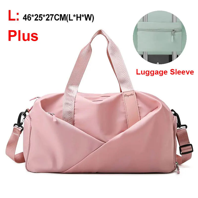 Women's Sports Gym Bag with Dry/Wet Compartments